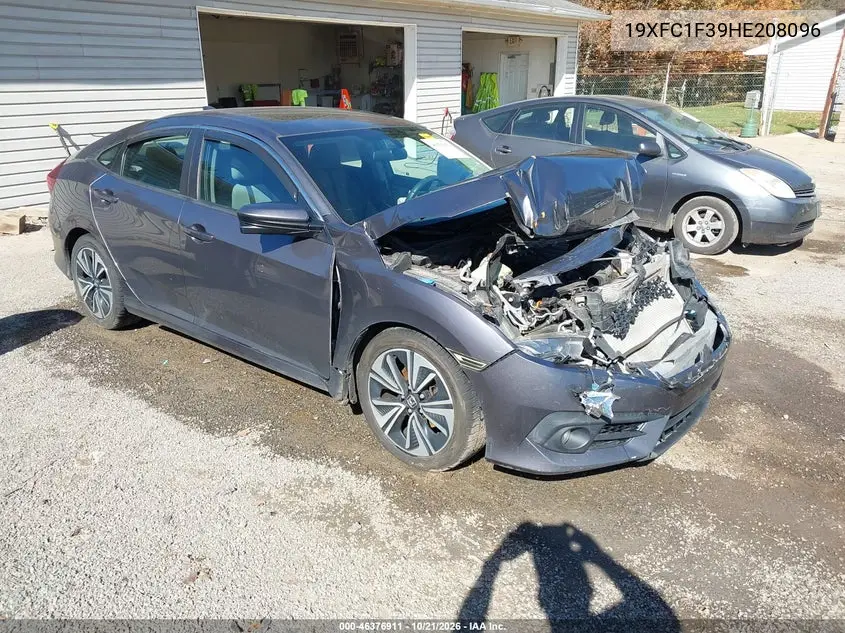 HONDA CIVIC 2017, VIN 19XFC1F39HE208096