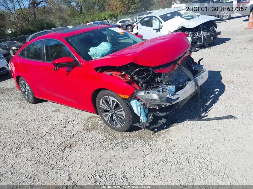 HONDA CIVIC 2017, VIN 2HGFC1F30HH637357