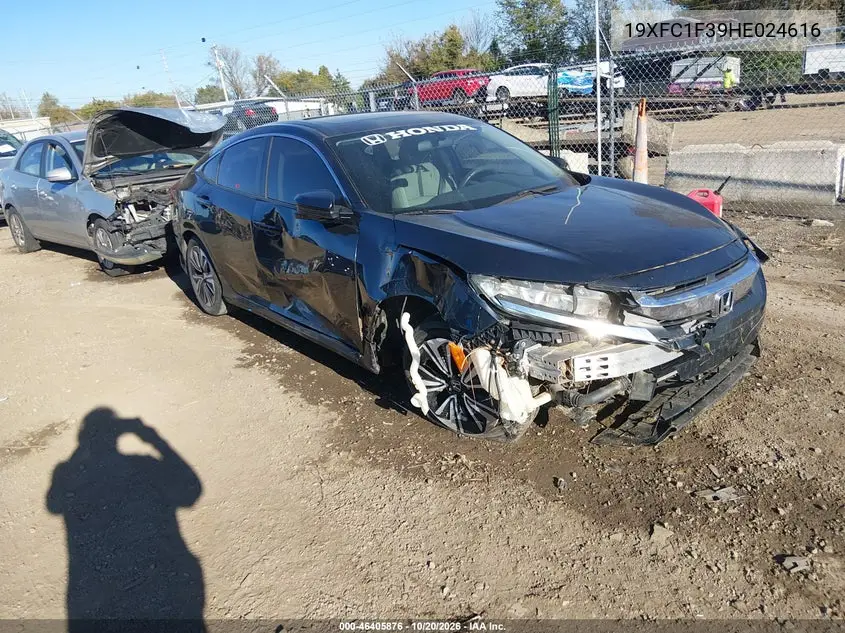HONDA CIVIC 2017, VIN 19XFC1F39HE024616