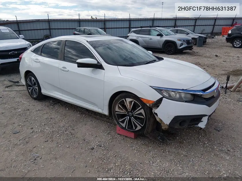 HONDA CIVIC 2017, VIN 2HGFC1F78HH631387