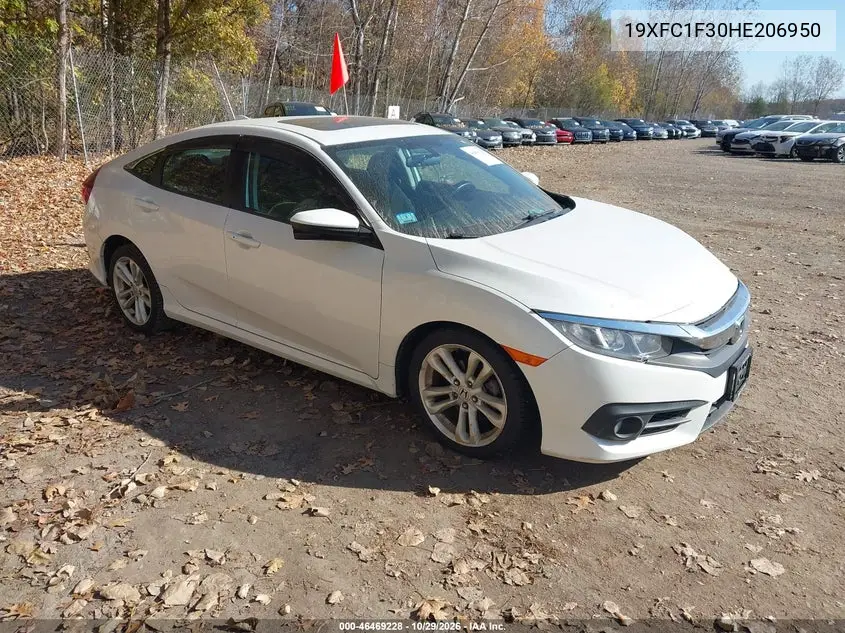 HONDA CIVIC 2017, VIN 19XFC1F30HE206950