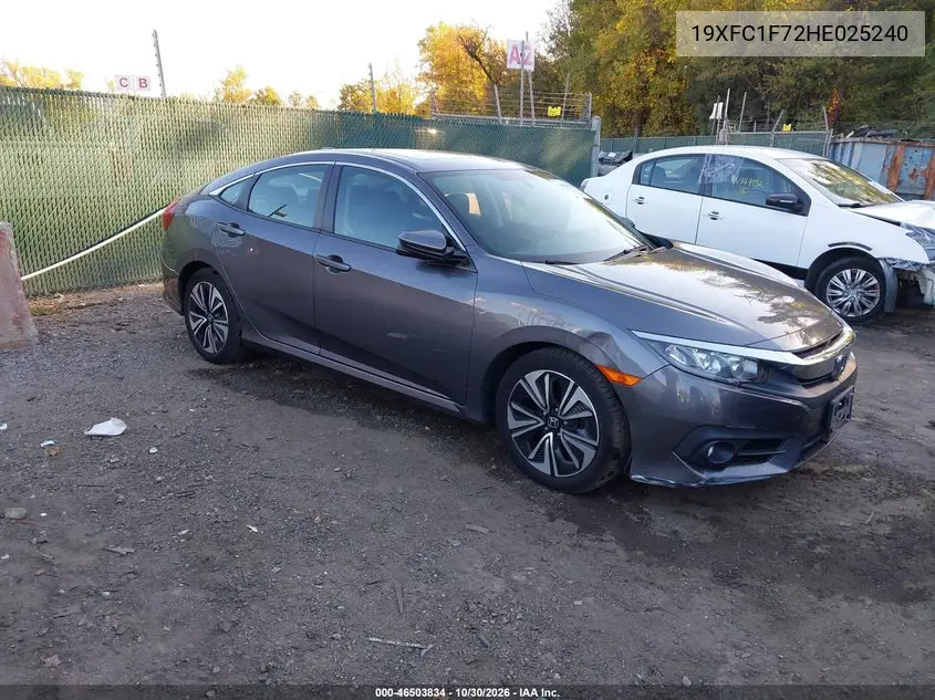 HONDA CIVIC 2017, VIN 19XFC1F72HE025240