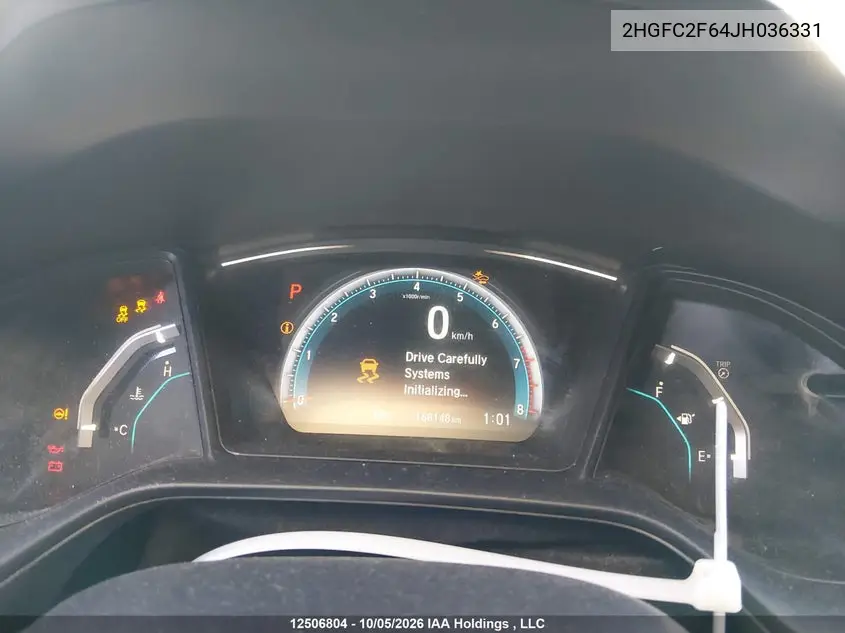 2018 HONDA CIVIC VIN 2HGFC2F64JH036331 — фото 7