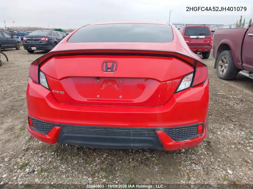 2018 HONDA CIVIC VIN 2HGFC4A52JH401079 — фото 17