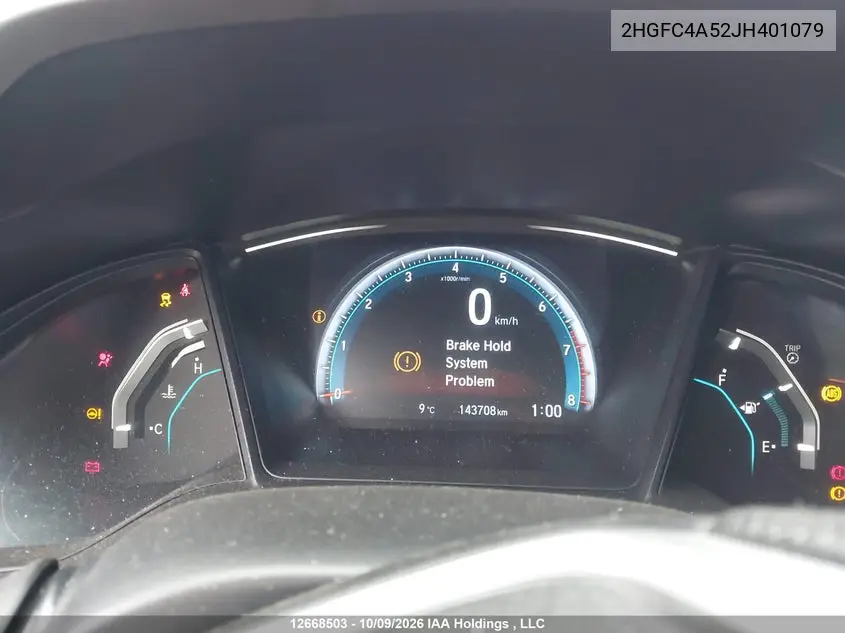 2018 HONDA CIVIC VIN 2HGFC4A52JH401079 — фото 7