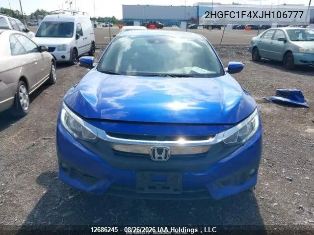 2018 HONDA CIVIC VIN 2HGFC1F4XJH106777 — фото 13