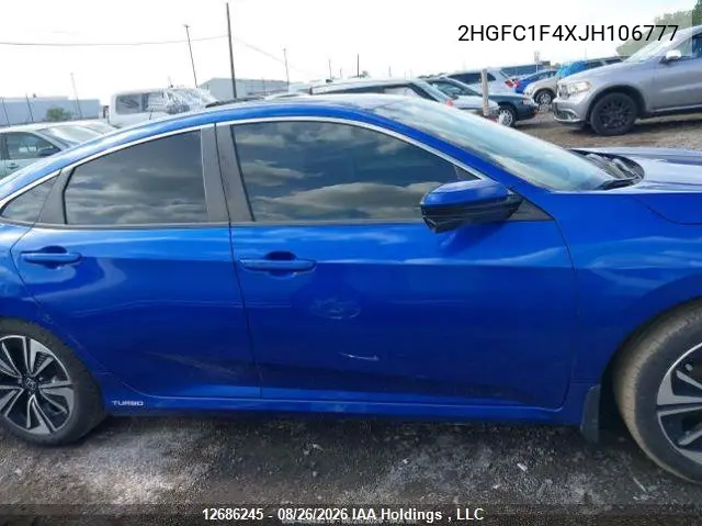 2018 HONDA CIVIC VIN 2HGFC1F4XJH106777 — фото 14