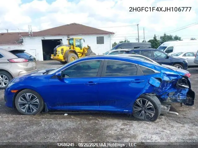 2018 HONDA CIVIC VIN 2HGFC1F4XJH106777 — фото 15