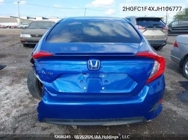 2018 HONDA CIVIC VIN 2HGFC1F4XJH106777 — фото 17