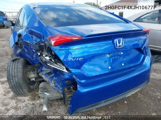 2018 HONDA CIVIC VIN 2HGFC1F4XJH106777 — фото 19