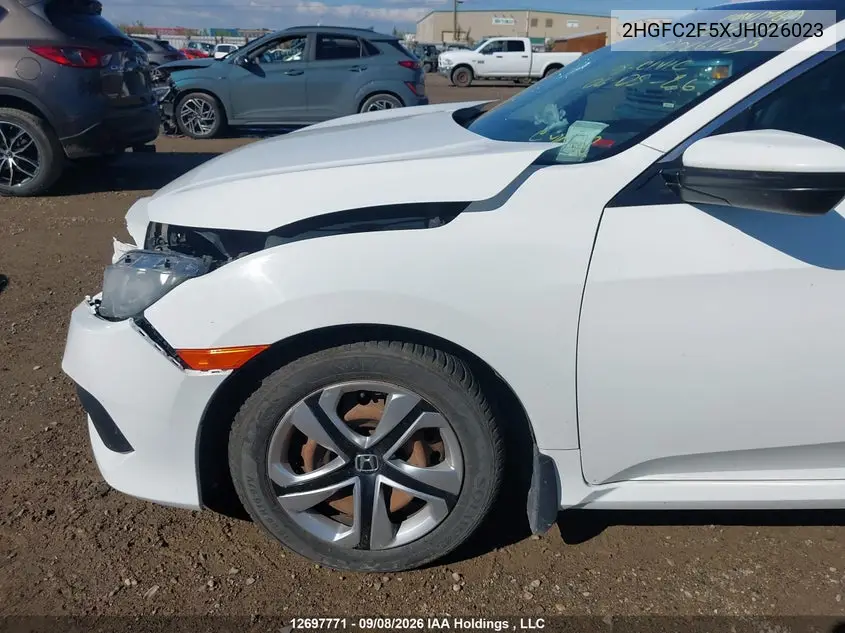 2018 HONDA CIVIC VIN 2HGFC2F5XJH026023 — фото 19