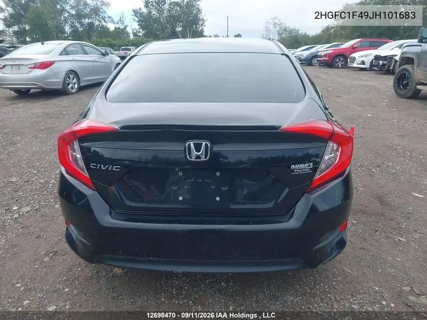 2018 HONDA CIVIC VIN 2HGFC1F49JH101683 — фото 15