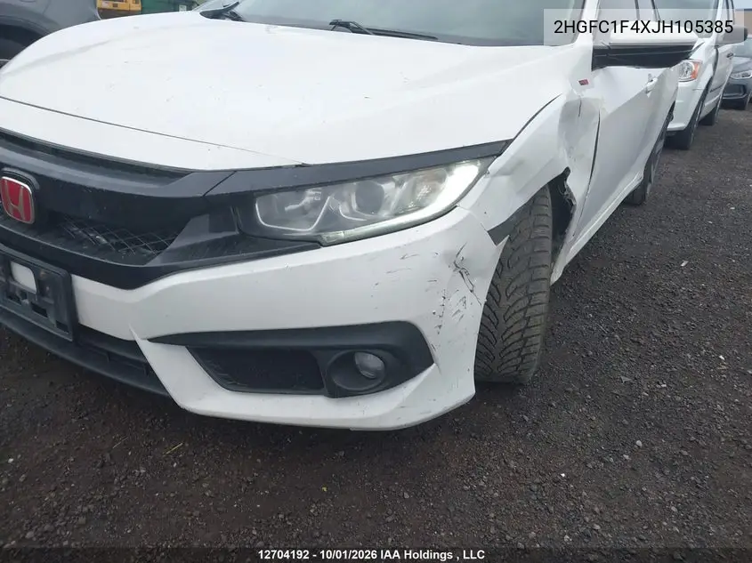 2018 HONDA CIVIC VIN 2HGFC1F4XJH105385 — фото 17