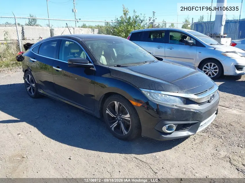 HONDA CIVIC 2018, VIN 2HGFC1F96JH106335