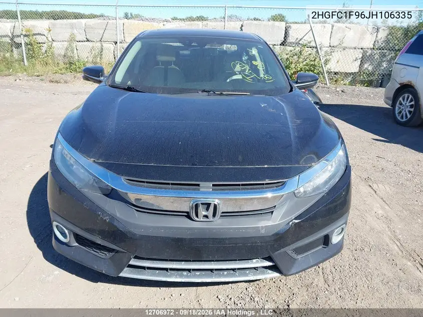 2018 HONDA CIVIC VIN 2HGFC1F96JH106335 — фото 11