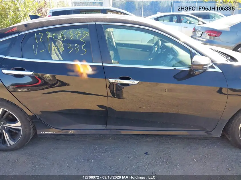 2018 HONDA CIVIC VIN 2HGFC1F96JH106335 — фото 12