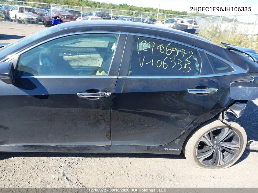 2018 HONDA CIVIC VIN 2HGFC1F96JH106335 — фото 13