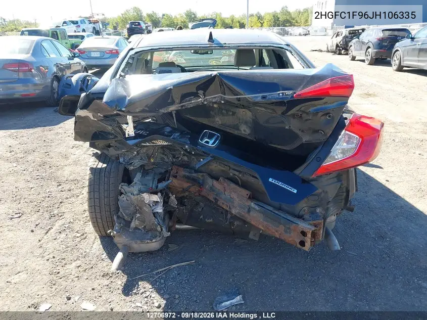 2018 HONDA CIVIC VIN 2HGFC1F96JH106335 — фото 15