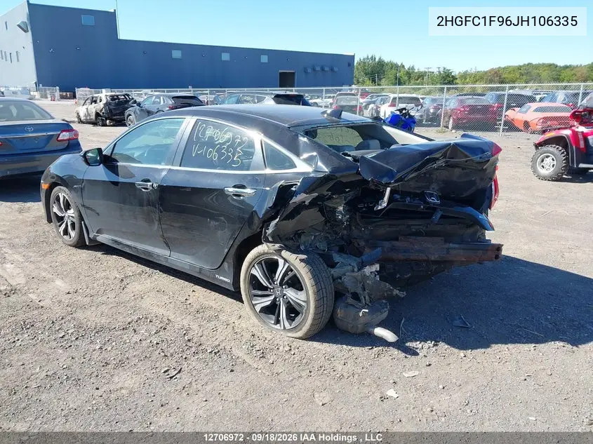 2018 HONDA CIVIC VIN 2HGFC1F96JH106335 — фото 3