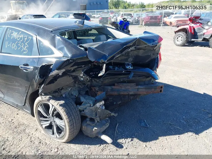 2018 HONDA CIVIC VIN 2HGFC1F96JH106335 — фото 6