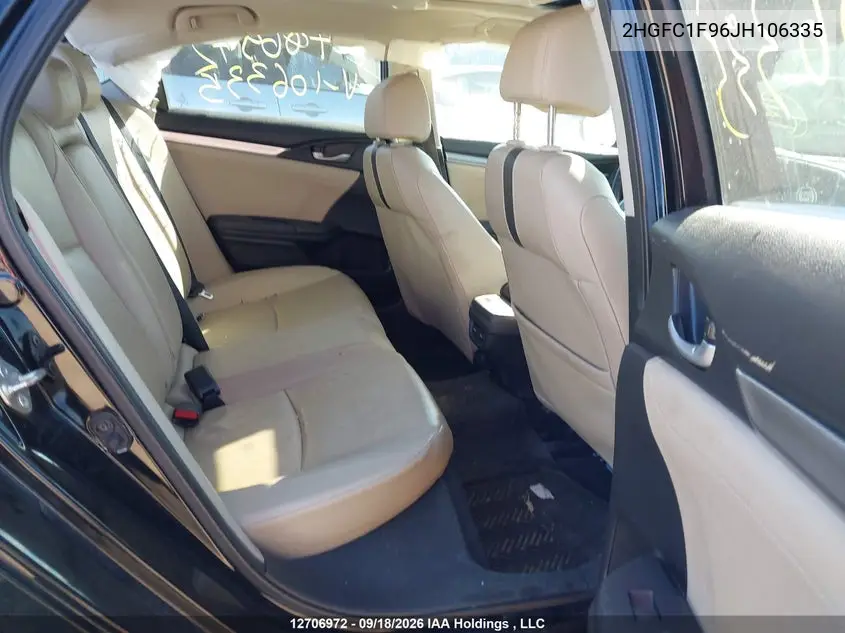 2018 HONDA CIVIC VIN 2HGFC1F96JH106335 — фото 8