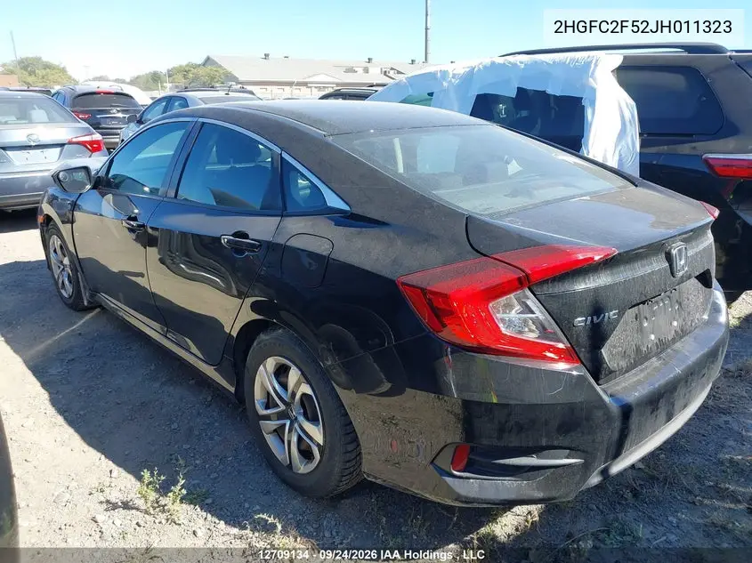 2018 HONDA CIVIC VIN 2HGFC2F52JH011323 — фото 14