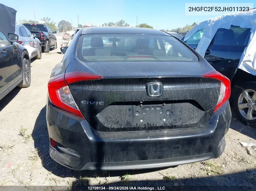 2018 HONDA CIVIC VIN 2HGFC2F52JH011323 — фото 16