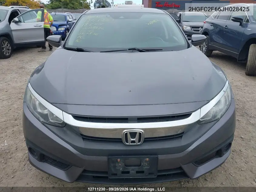 2018 HONDA CIVIC VIN 2HGFC2F66JH028425 — фото 12