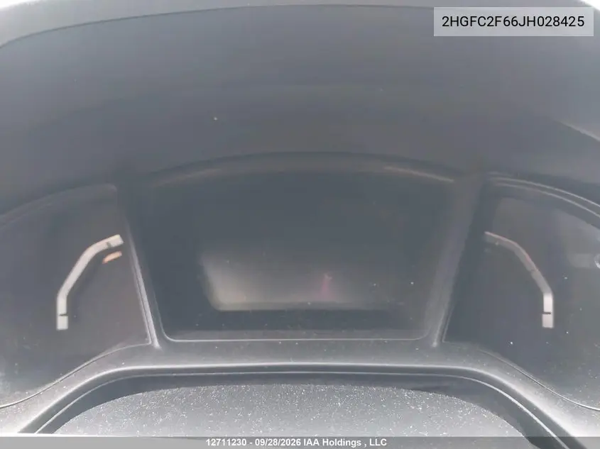 2018 HONDA CIVIC VIN 2HGFC2F66JH028425 — фото 15
