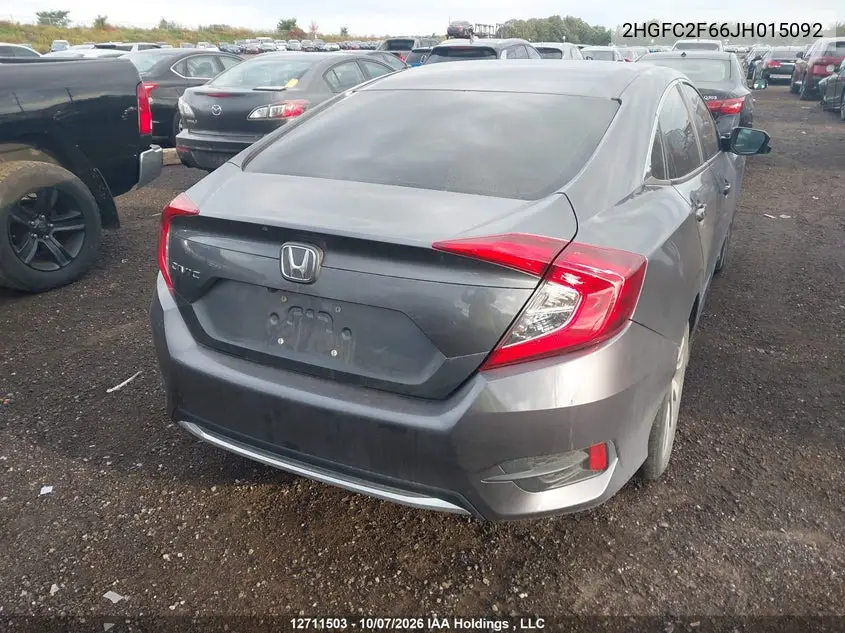 2018 HONDA CIVIC VIN 2HGFC2F66JH015092 — фото 4