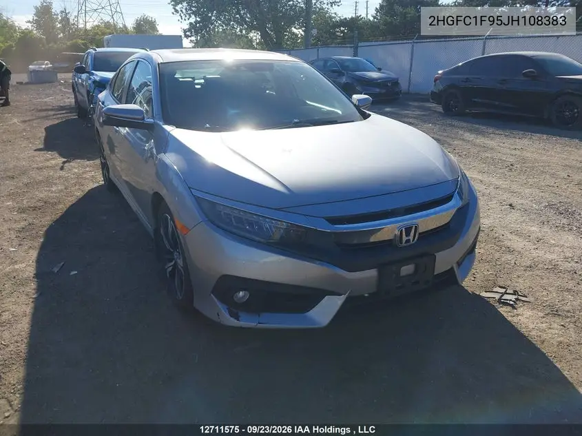 HONDA CIVIC 2018, VIN 2HGFC1F95JH108383