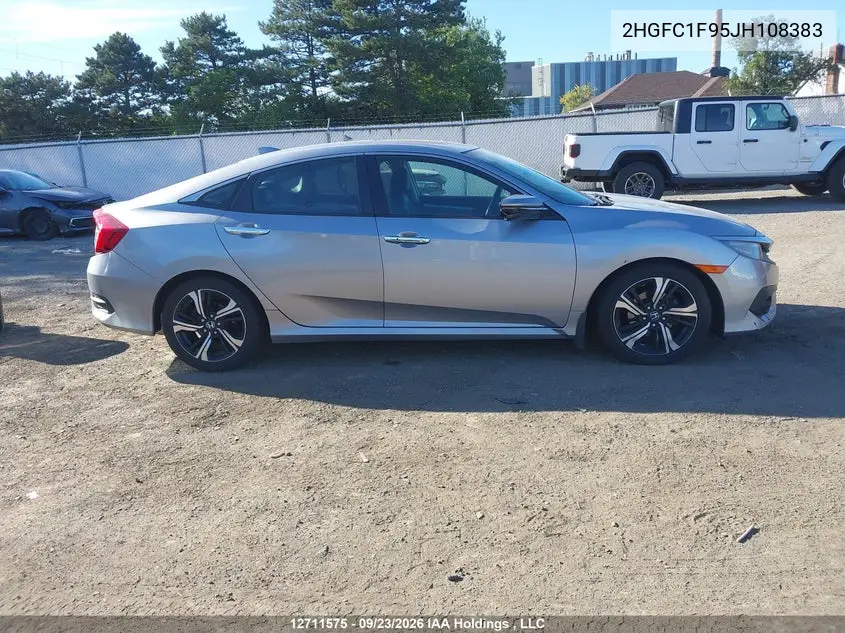2018 HONDA CIVIC VIN 2HGFC1F95JH108383 — фото 12