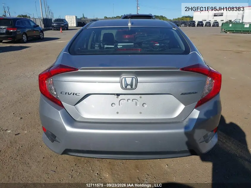 2018 HONDA CIVIC VIN 2HGFC1F95JH108383 — фото 15
