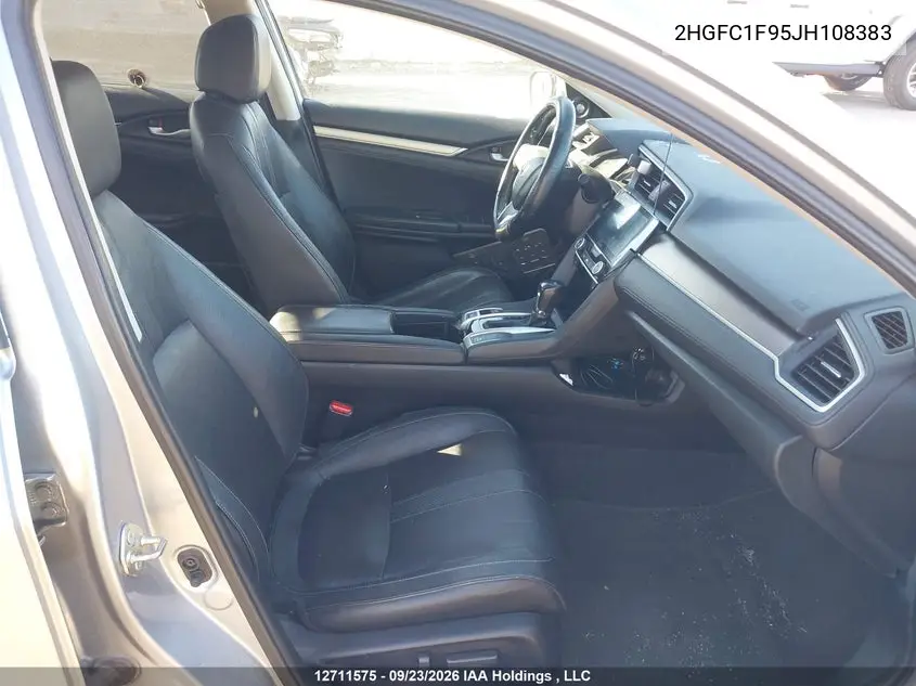 2018 HONDA CIVIC VIN 2HGFC1F95JH108383 — фото 5