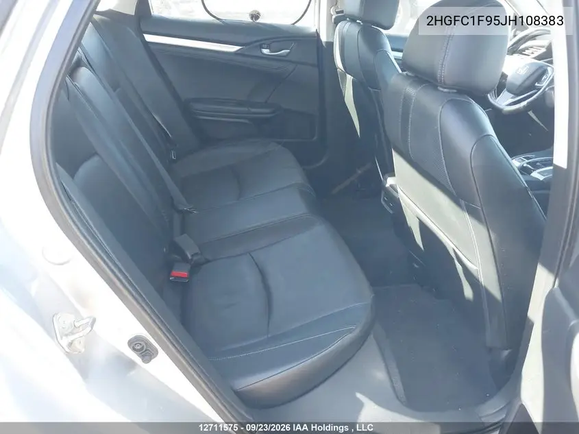 2018 HONDA CIVIC VIN 2HGFC1F95JH108383 — фото 8