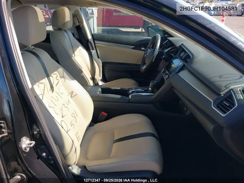 2018 HONDA CIVIC VIN 2HGFC1F90JH104581 — фото 5