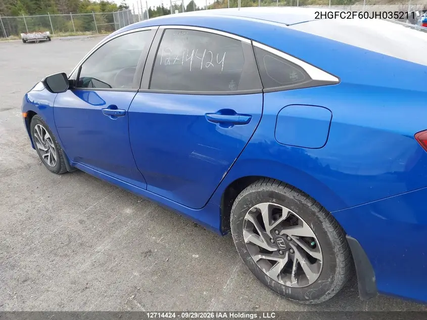 2018 HONDA CIVIC VIN 2HGFC2F60JH035211 — фото 23