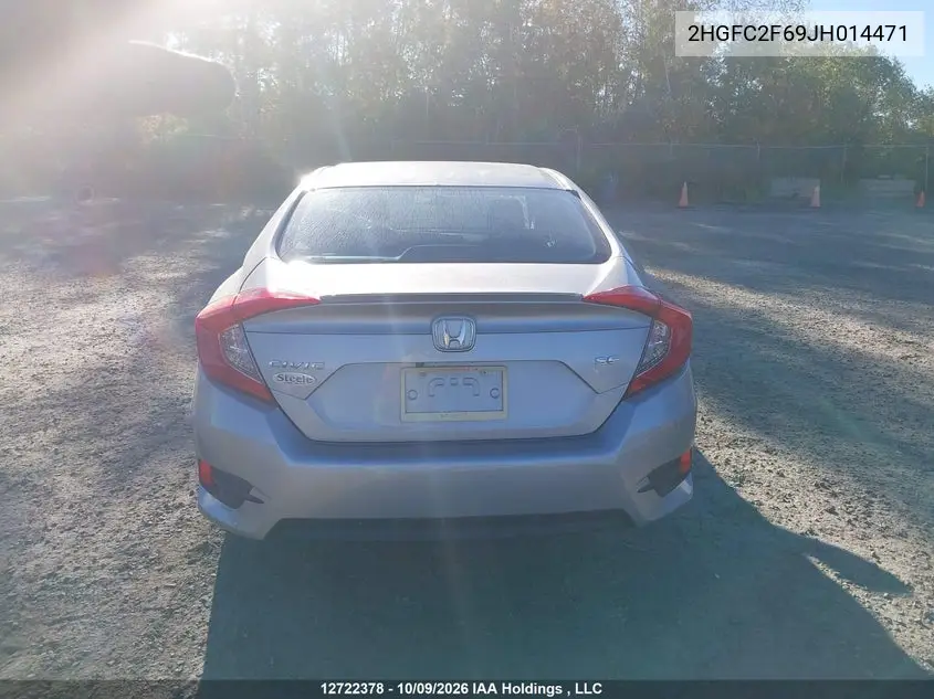 2018 HONDA CIVIC VIN 2HGFC2F69JH014471 — фото 17