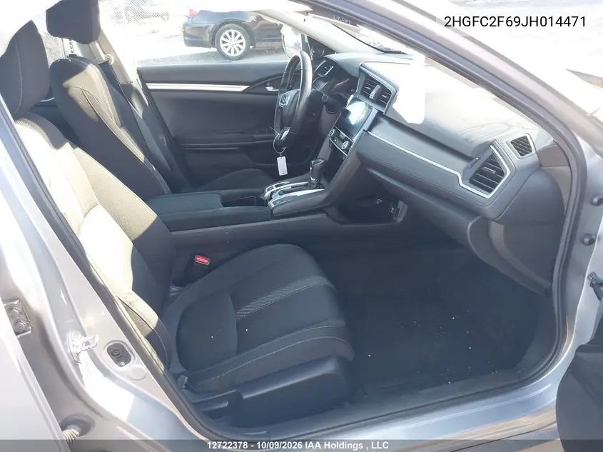 2018 HONDA CIVIC VIN 2HGFC2F69JH014471 — фото 5