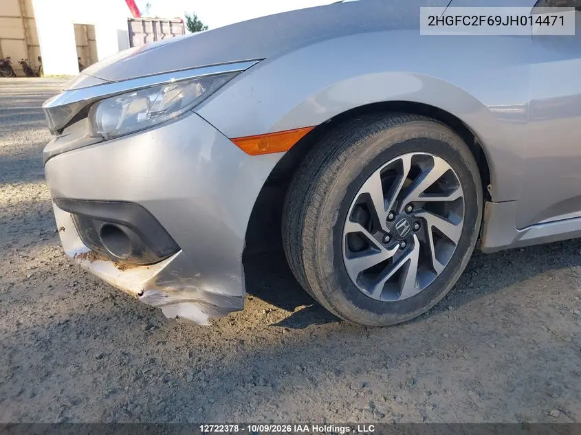 2018 HONDA CIVIC VIN 2HGFC2F69JH014471 — фото 6