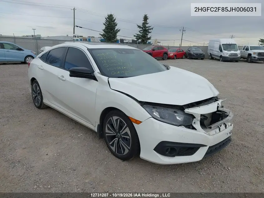 HONDA CIVIC 2018, VIN 2HGFC2F85JH006031