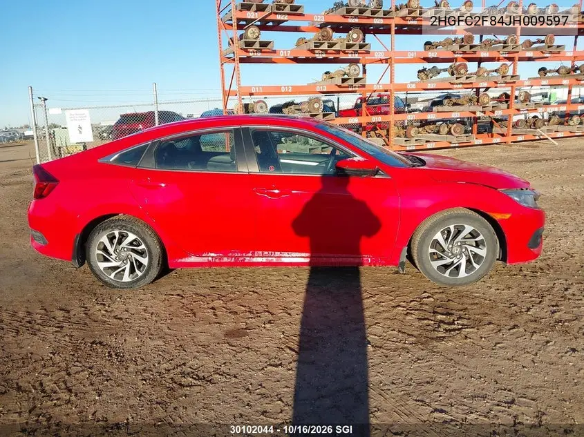 2018 HONDA CIVIC VIN 2HGFC2F84JH009597 — фото 13