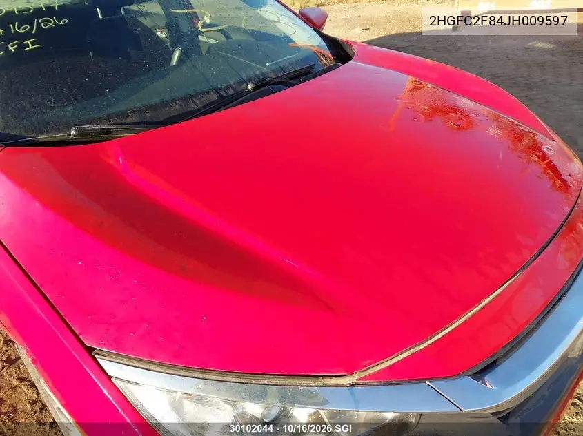 2018 HONDA CIVIC VIN 2HGFC2F84JH009597 — фото 18
