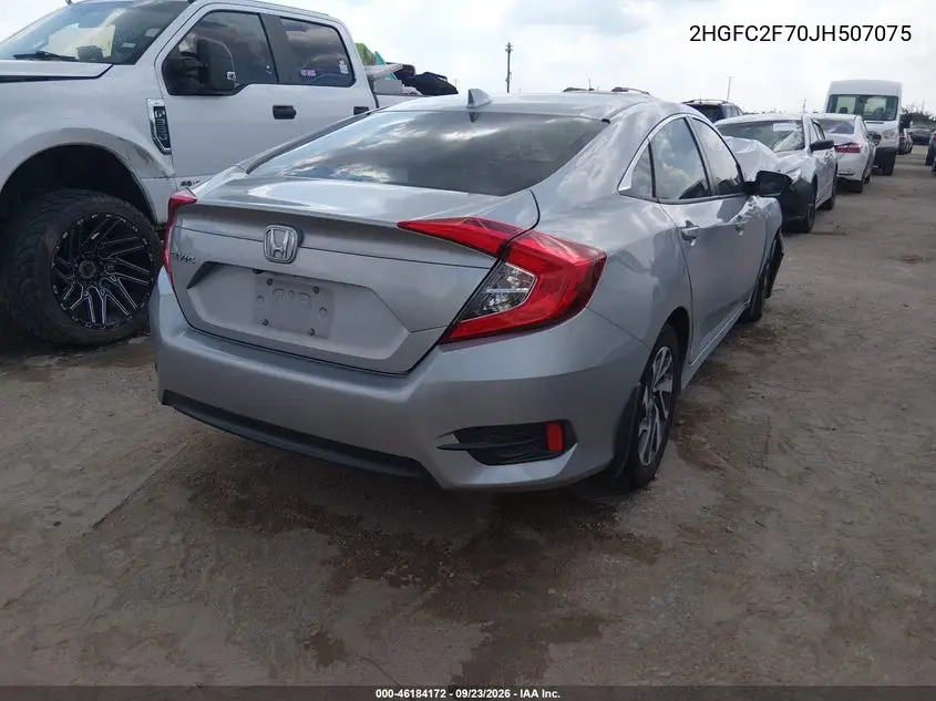 2018 HONDA CIVIC VIN 2HGFC2F70JH507075 — фото 4