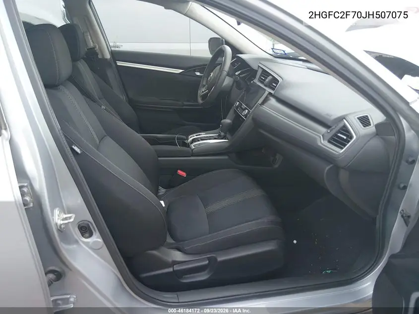 2018 HONDA CIVIC VIN 2HGFC2F70JH507075 — фото 5