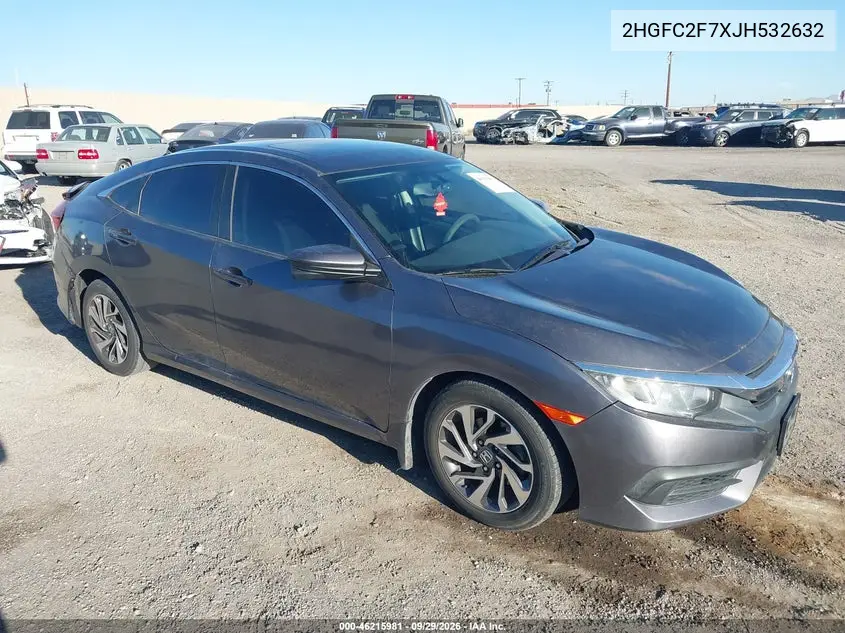 HONDA CIVIC 2018, VIN 2HGFC2F7XJH532632