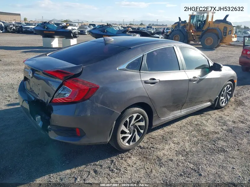 2018 HONDA CIVIC VIN 2HGFC2F7XJH532632 — фото 4