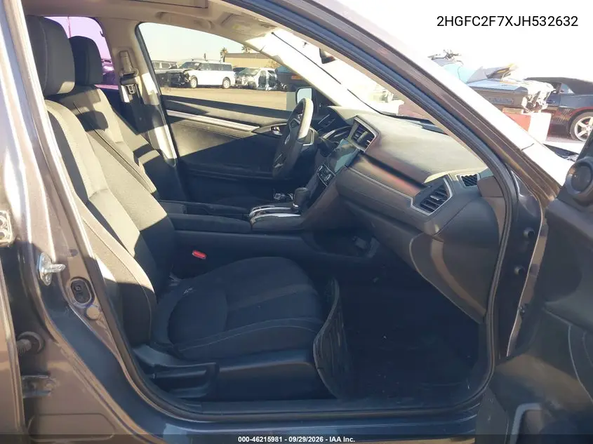 2018 HONDA CIVIC VIN 2HGFC2F7XJH532632 — фото 5