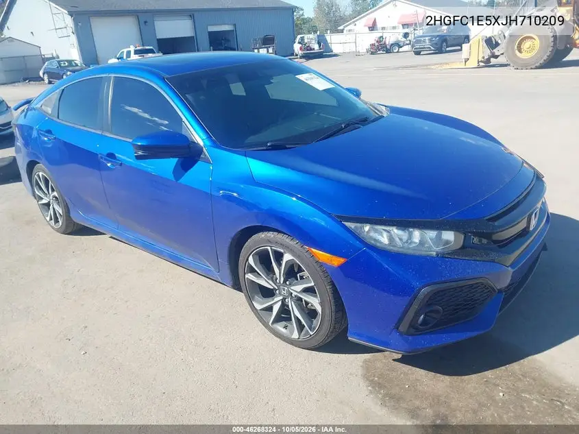 HONDA CIVIC 2018, VIN 2HGFC1E5XJH710209