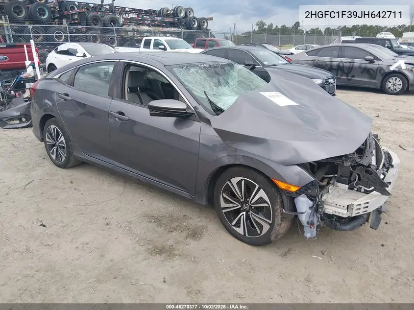 HONDA CIVIC 2018, VIN 2HGFC1F39JH642711